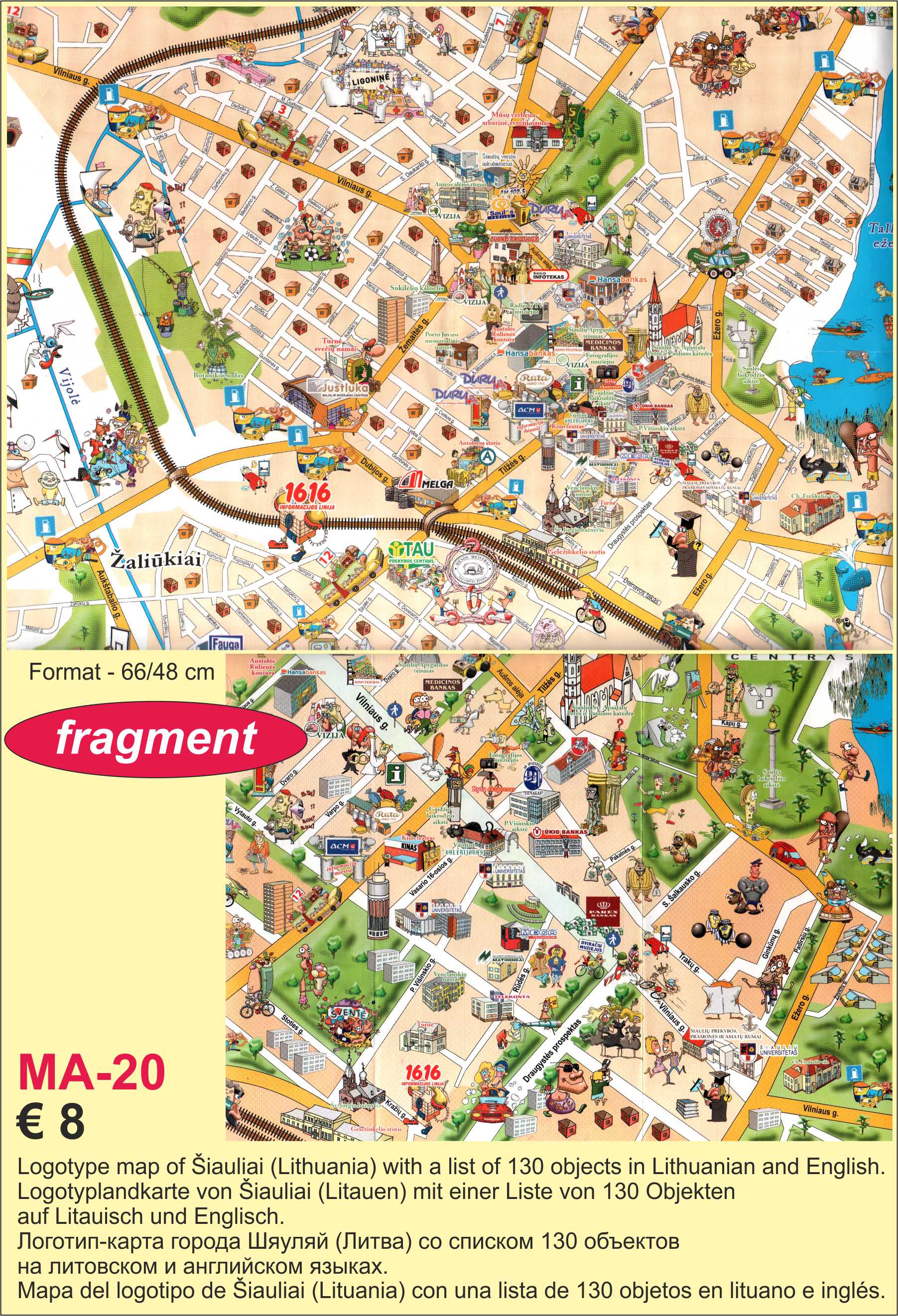Map of Šiauliai logo